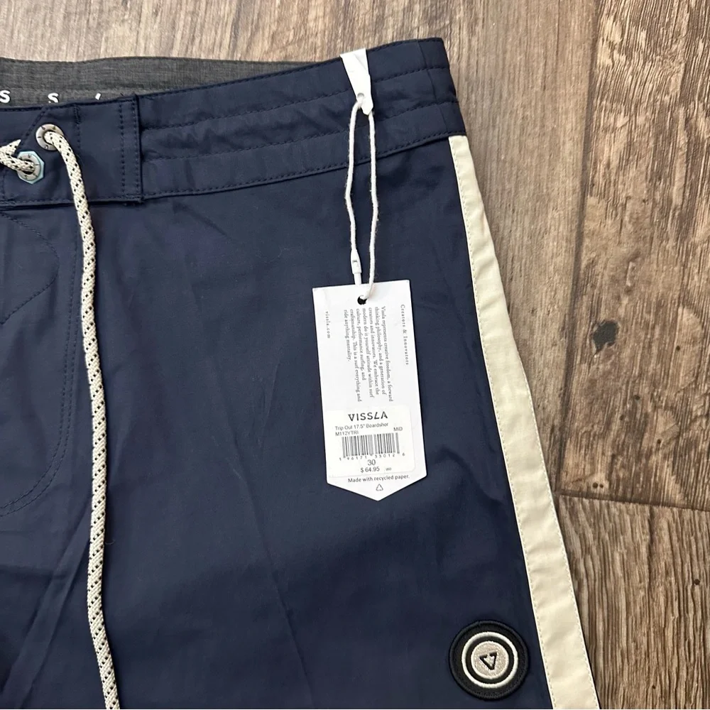 Vissla Men’s Trip Out  Boardshorts Men’s Size 30 Navy Blue